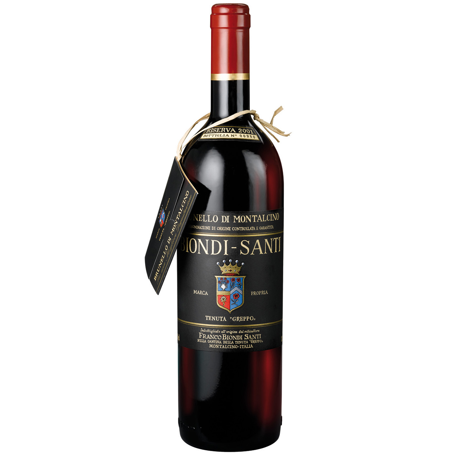 Italienischer Rotwein Brunello di Montalcino Riserva 1999