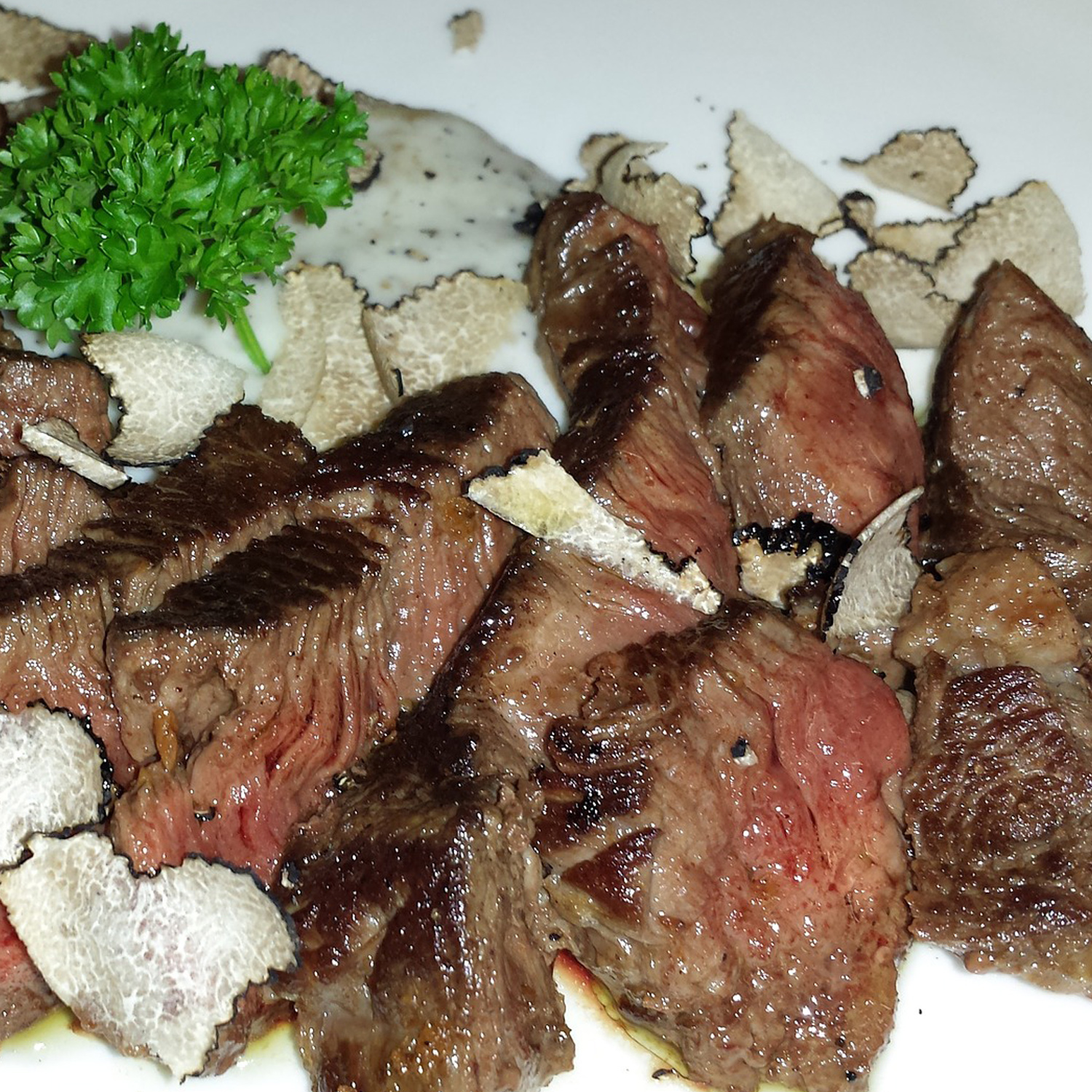 Tagliata di manzo zum Wein