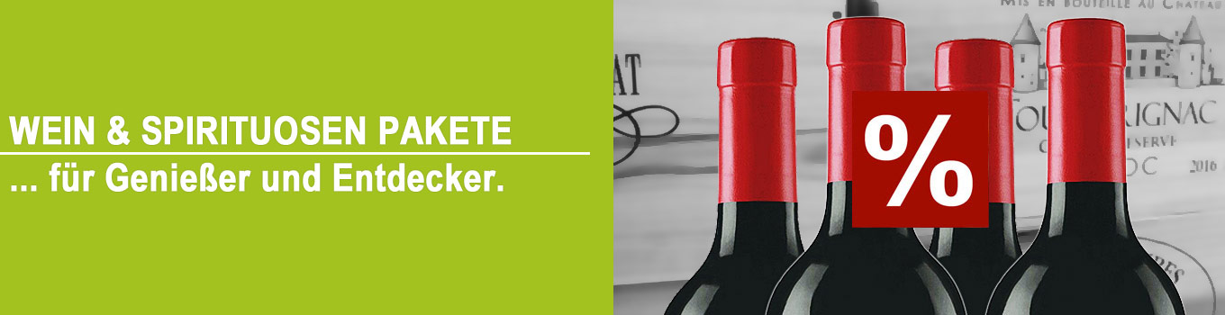 Wein-Pakete und Spirituosen-Pakete für Genießer und Entdecker