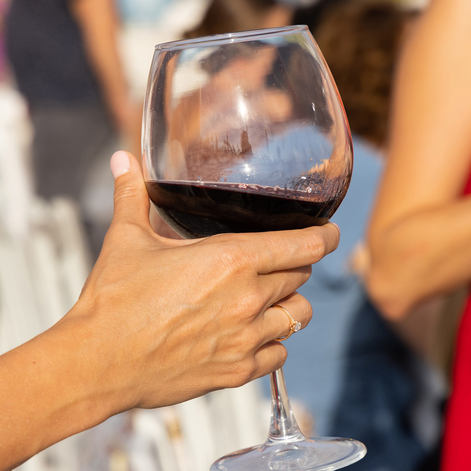 Ausgezeichnet köstlicher Rotwein