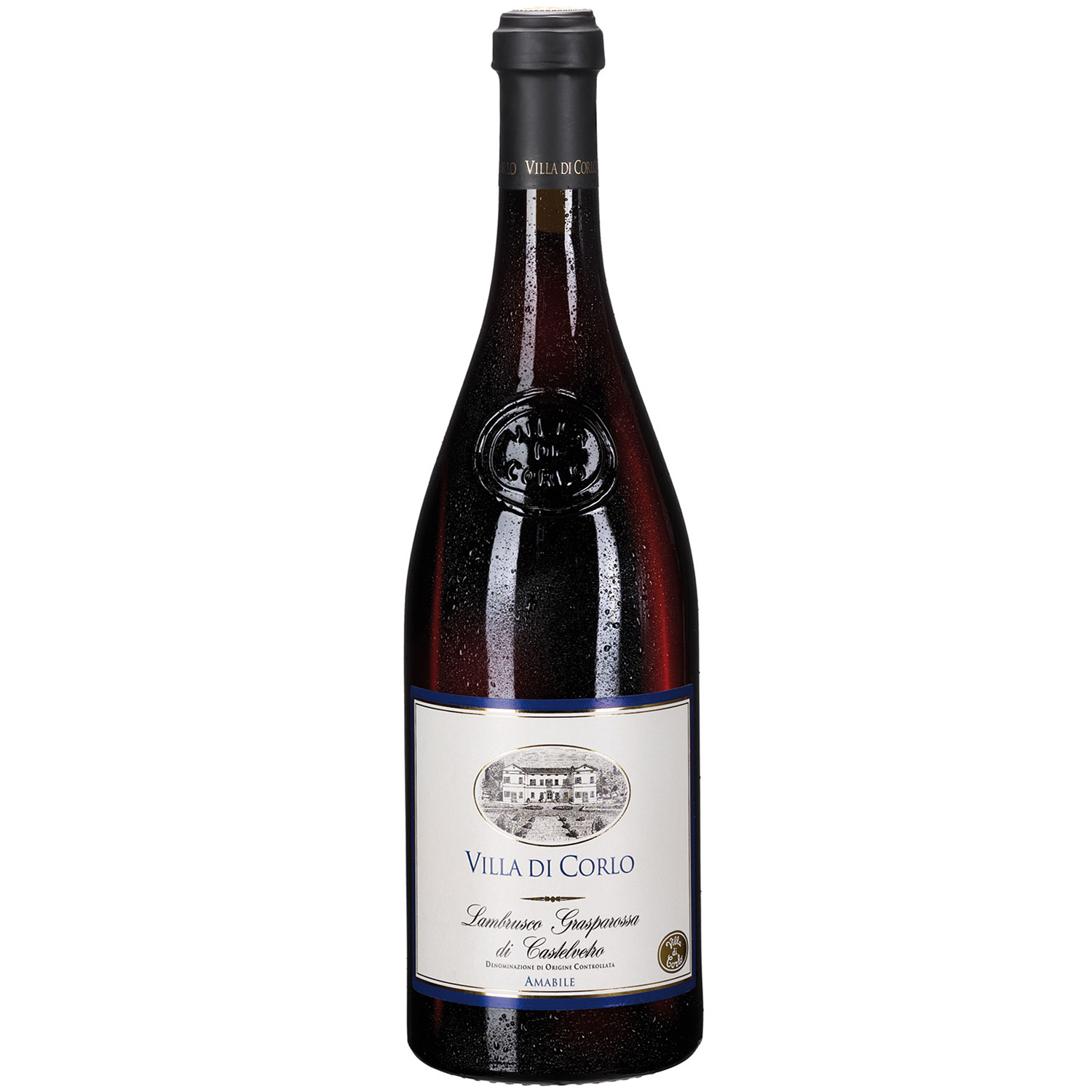 Vino Rosso Frizzante Villa di Corlo Lambrusco Grasparossa di Castelvetro DOC 2020