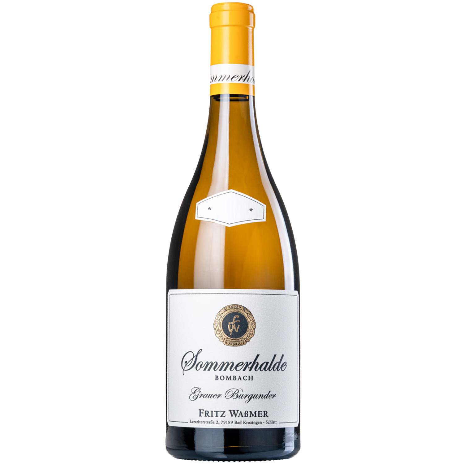 Fritz Waßmer Sommerhalde Bombach Grauer Burgunder 2020