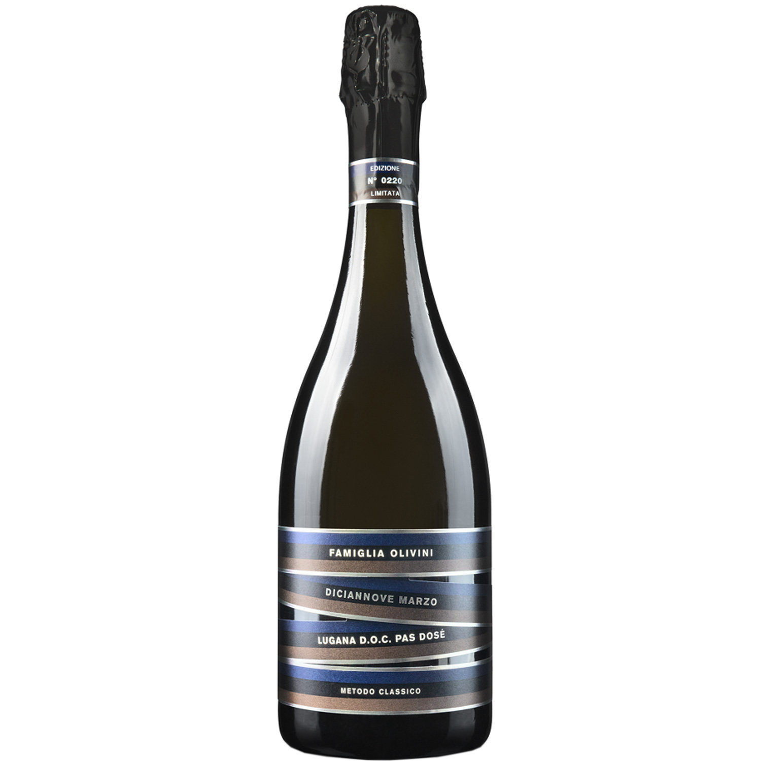 Famiglia Olivini Diciannove Marzo Lugana DOC Pas Dose Metodo Classico 2016