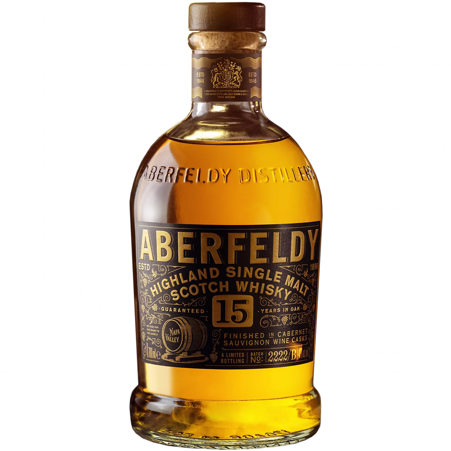 Aberfeldy 15YO Single Malt Scotch Whisky Napa Valley Red Wine Cask Finish