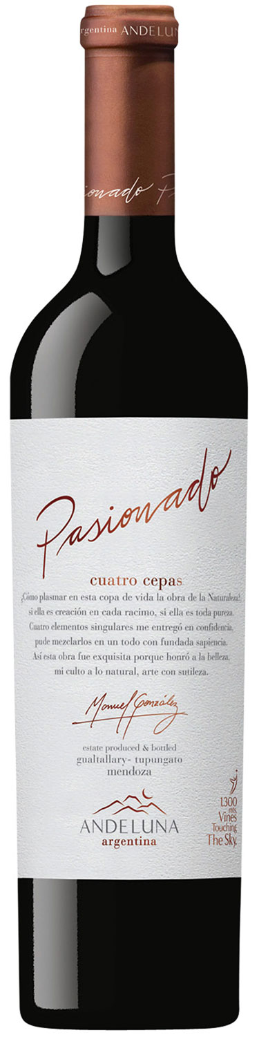 Andeluna Pasionado Cuatro Cepas 2015