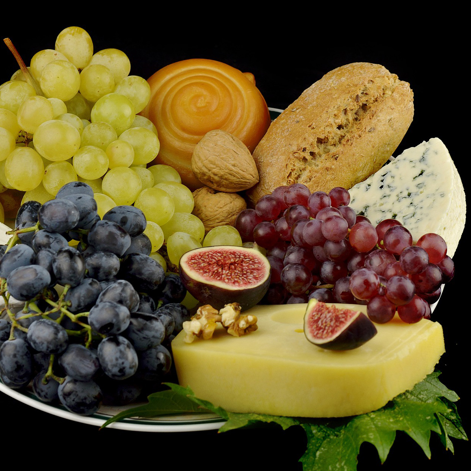 Käseteller zum Wein