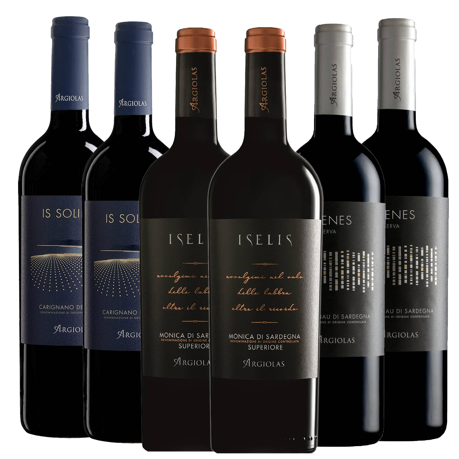 Argiolas 6er Rotwein-Paket
