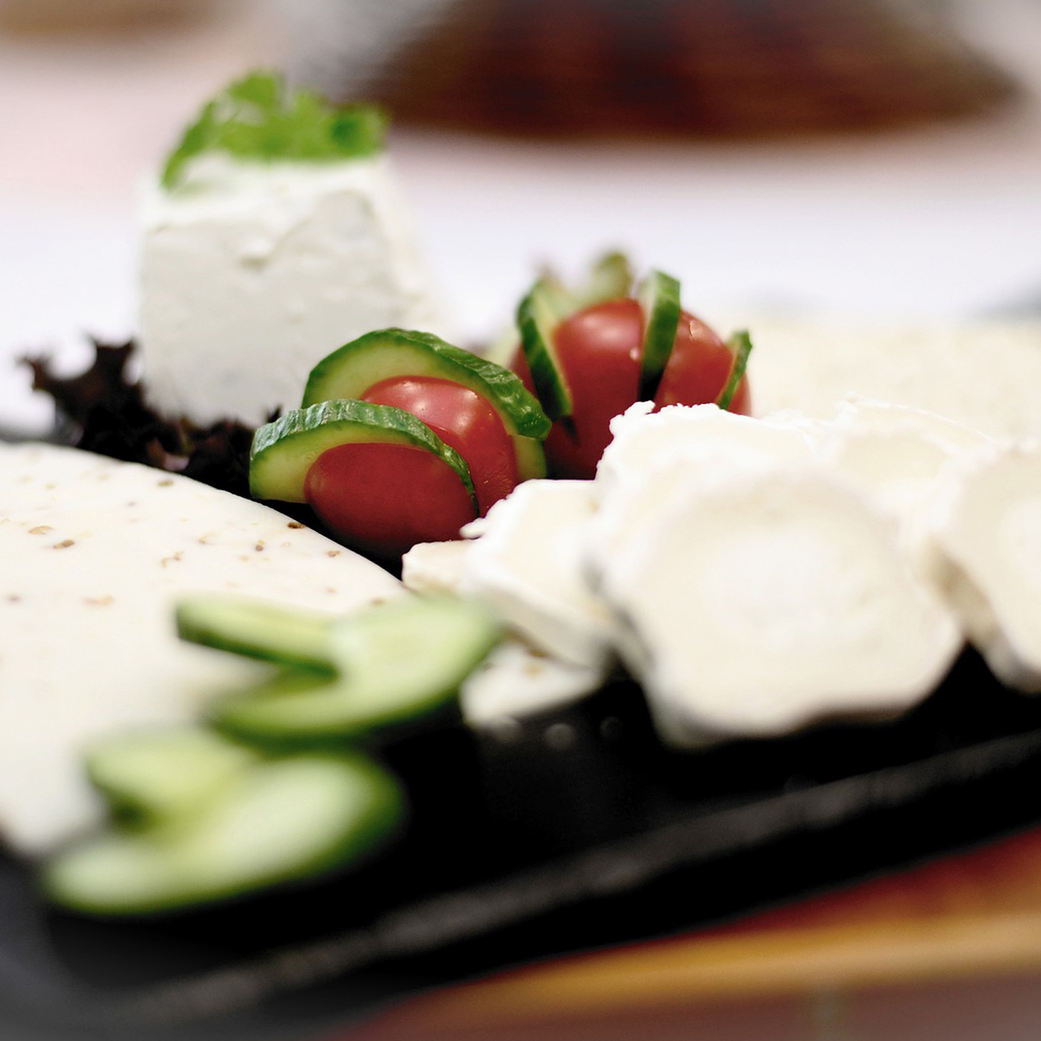 Käseteller als Weinbegleitung