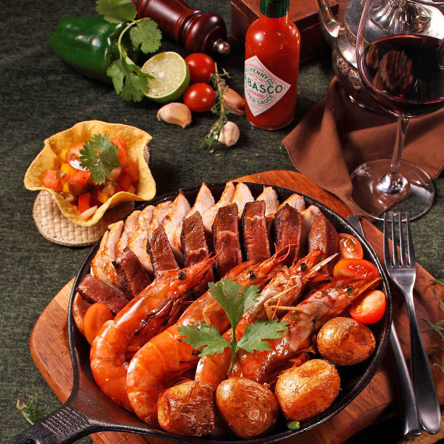 Passendes Essen zum wunderbaren Wein