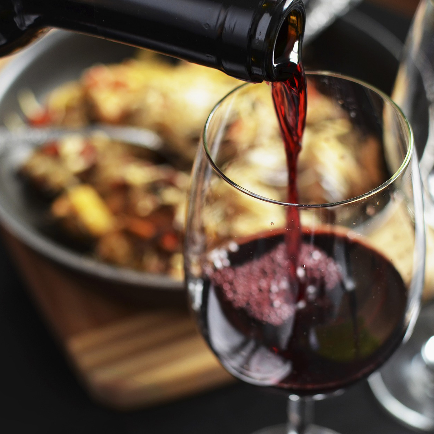 Ausgezeichnet köstlicher Rotwein