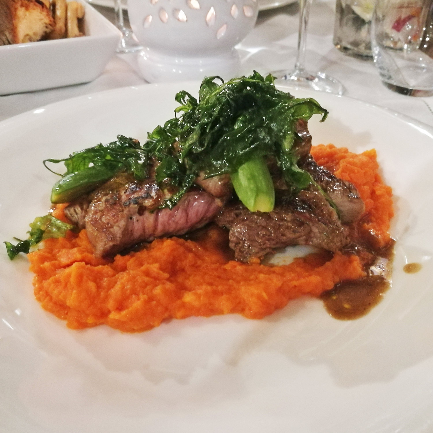 Tagliata di manzo zum Wein