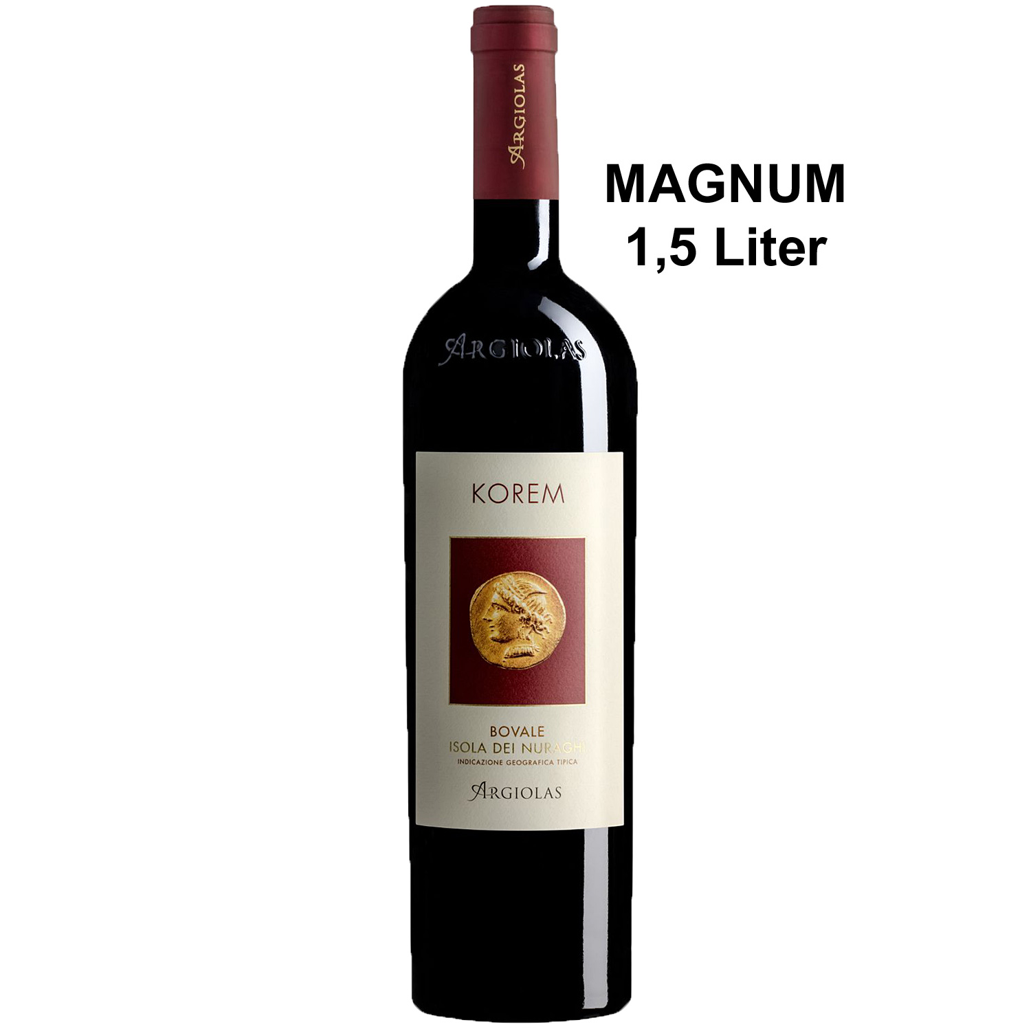 Argiolas Korem Bovale Isola dei Nuraghi IGT 2021 Magnum