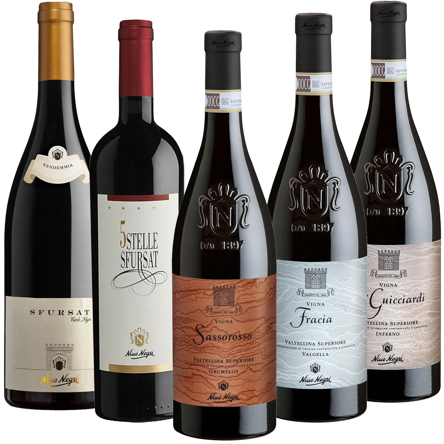 Rotwein 5er-Paket von Nino Negri