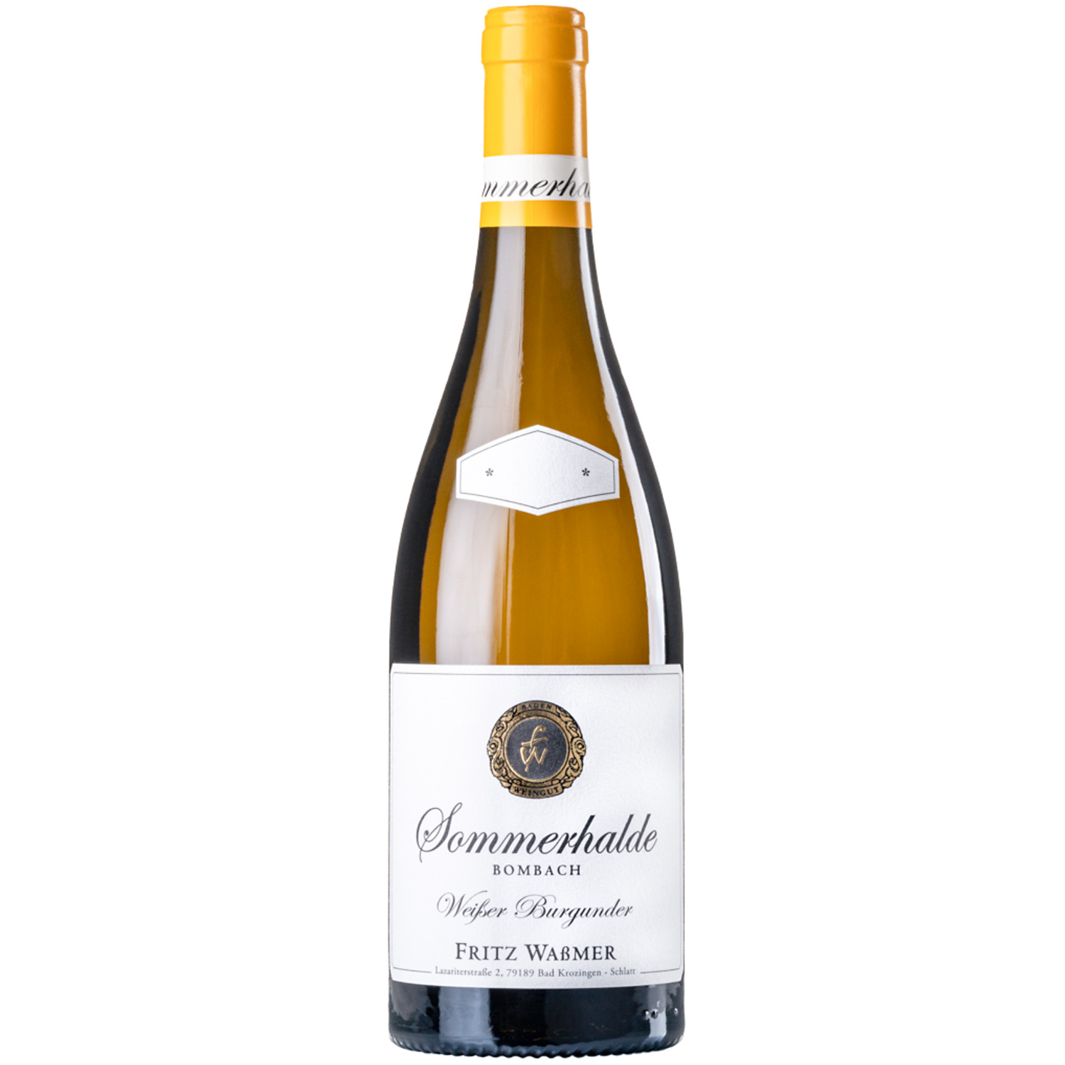 Fritz Waßmer Sommerhalde Bombach Weißer Burgunder 2019