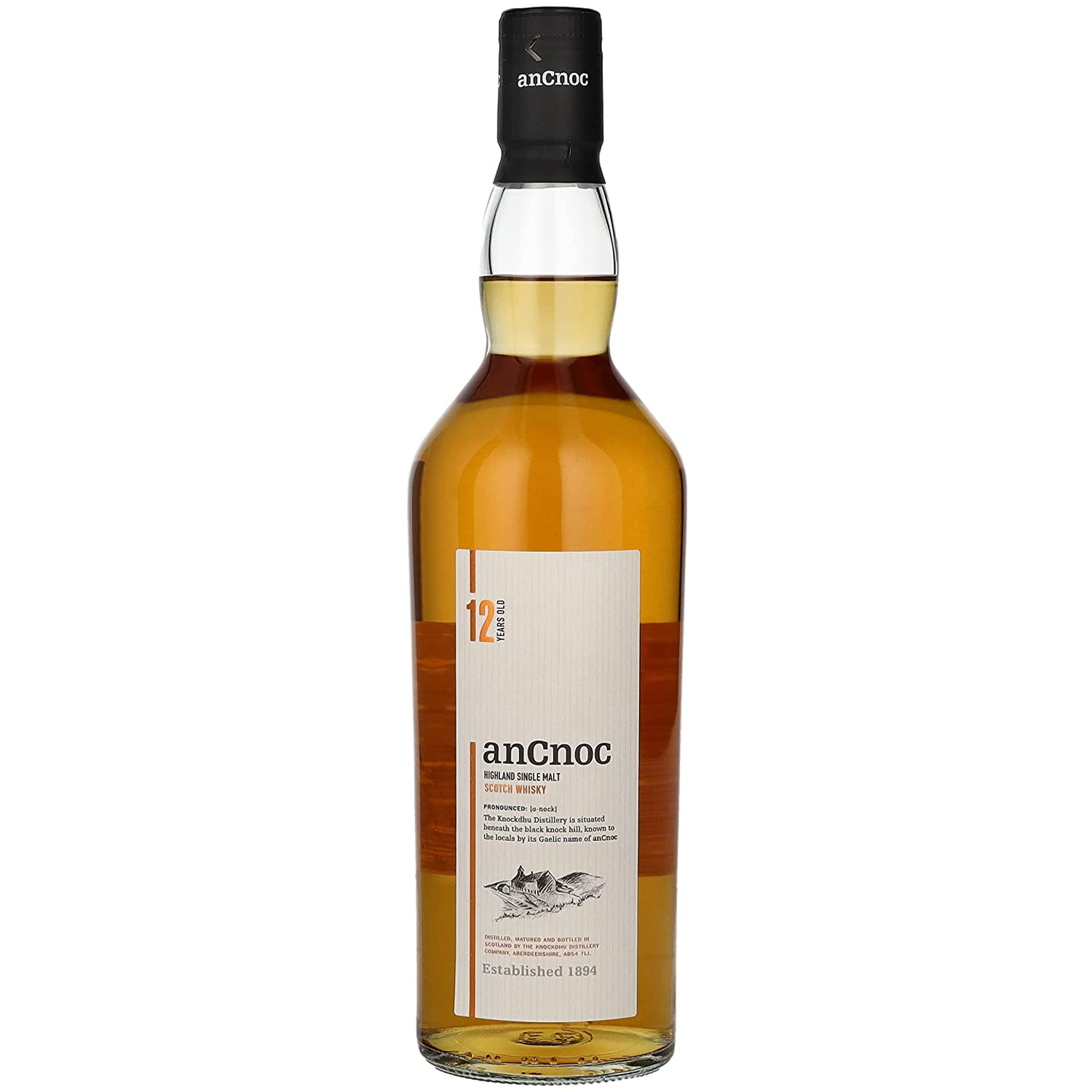AnCnoc Highland Single Malt Scotch Whisky 12 Jahre alt