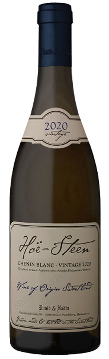 Südafrikanischer Weißwein  David & Nadia Hoë-Steen Chenin blanc 2020