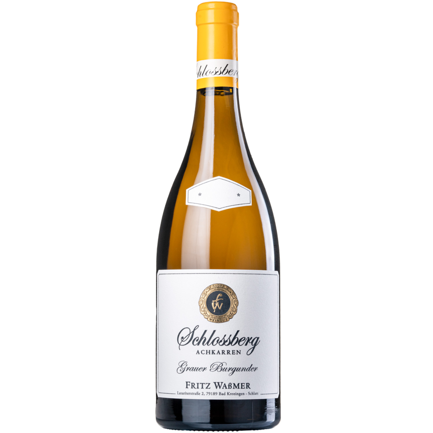 Fritz Waßmer Schlossberg Achkarren  Grauer Burgunder 2019