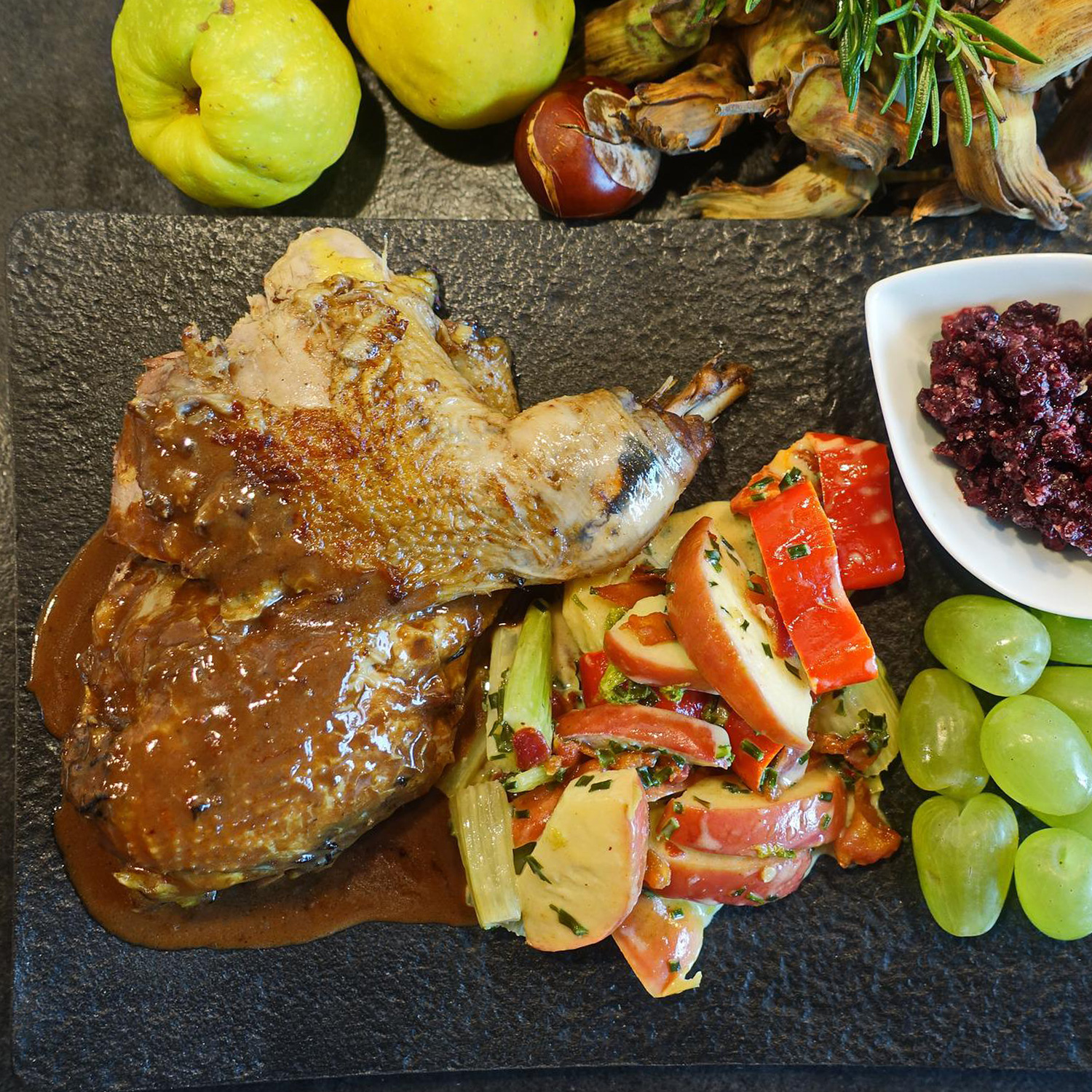 Passendes Essen zum wunderbaren Wein