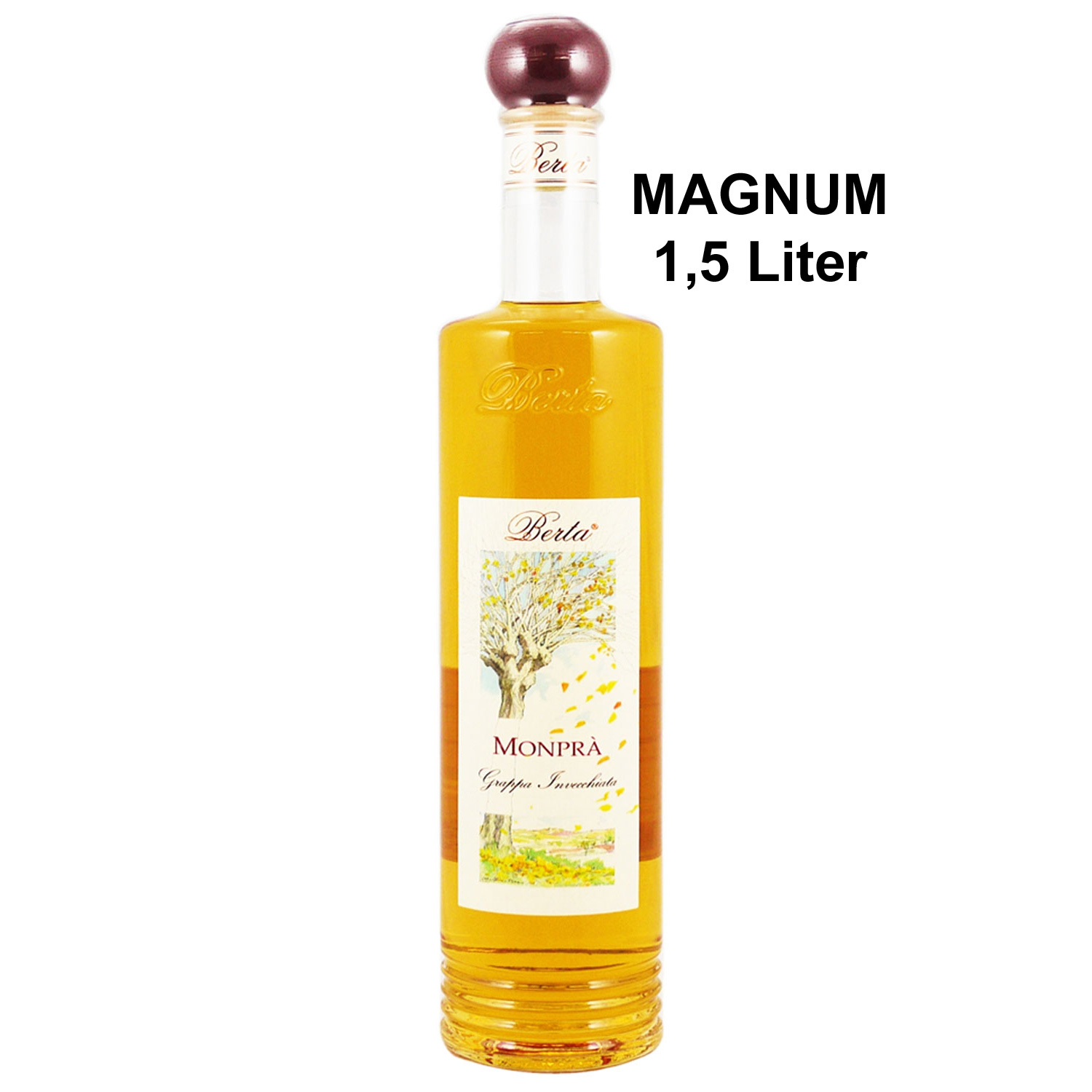 Berta Monpra Grappa Invecchiata 1,5 l.